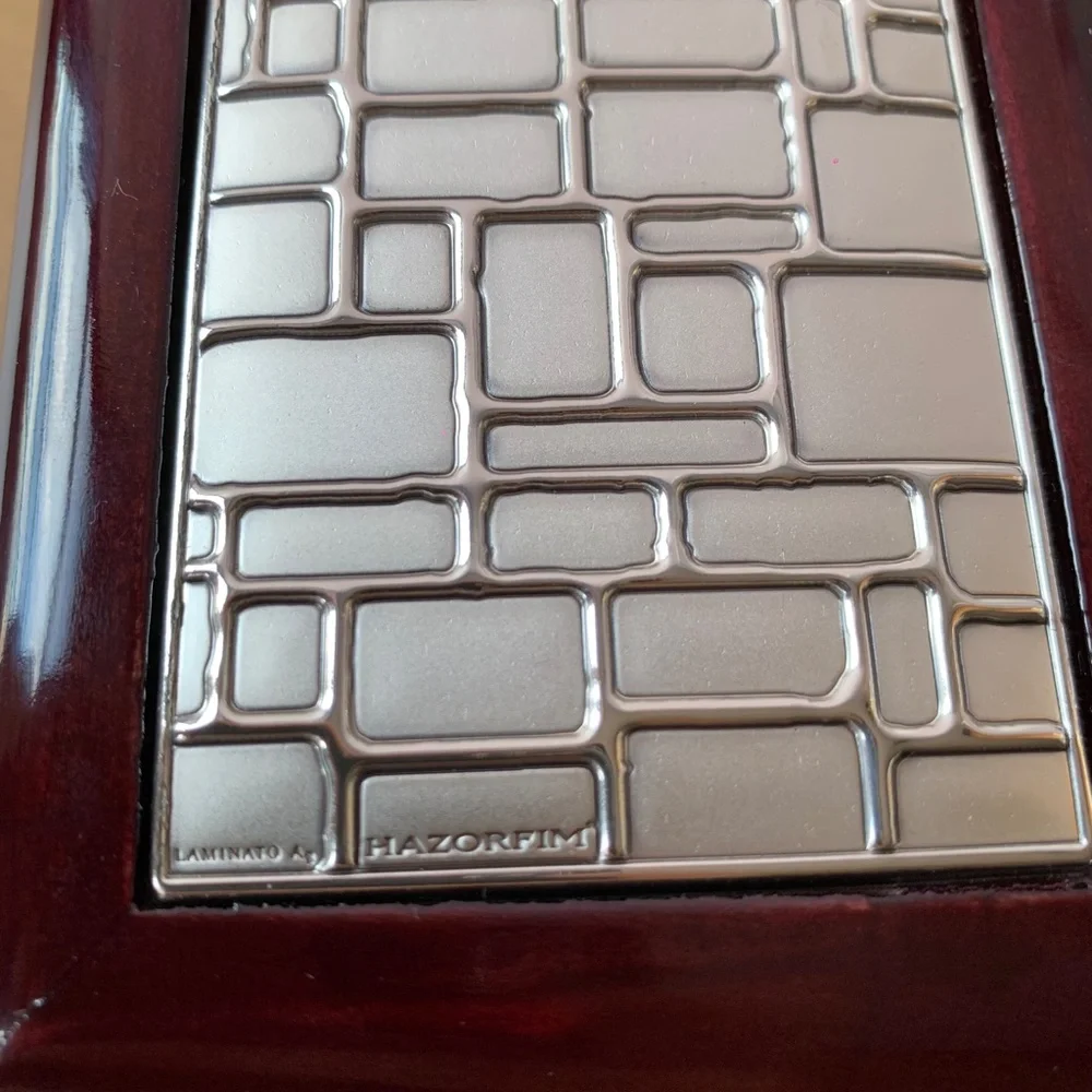 Brand New Hazorfim Israel Silver Plated Business Card Box